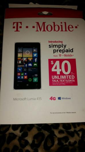 Locked T-Mobile Microsoft lumina 435