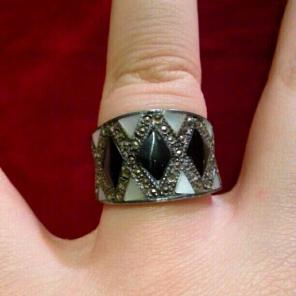 Mop onyx ring :)
