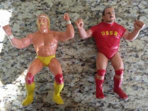 1984 LJN Hulk Hogan and Nikolai Volkoff
