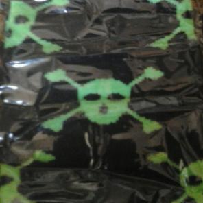 New kid skull leg warmers 2 left