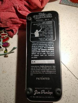Vintage Dunlop Jimi Hendrix Wah Pedal
