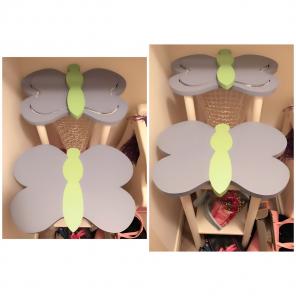 Girls' Butterfly Hamper & Accent Table