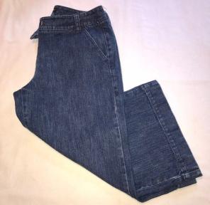 New York & Co Denim Wide Capris Size 4