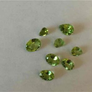 3 piece lot loose faceted Peridot