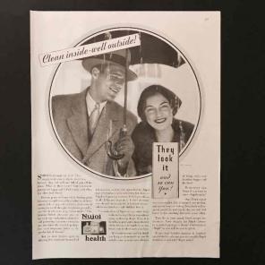 Vintage 1931 NUJOL HEALTH Print Ad