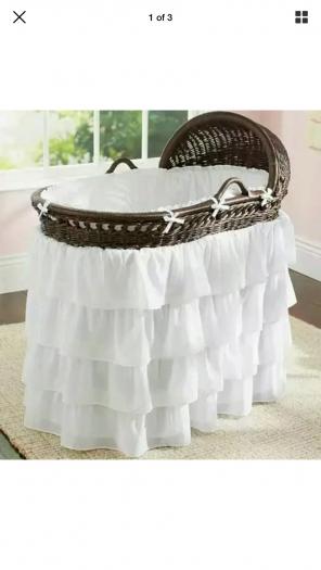 Pottery Barn Kids Tiered Ruffle Bassinet