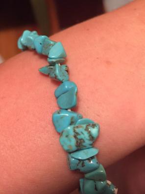 Turquoise bracelet With Healing Spell