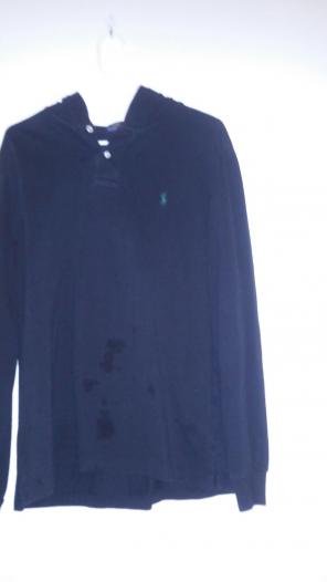 Polo Hoodie black