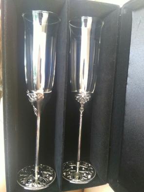 Things Remembered wedding toast flutes