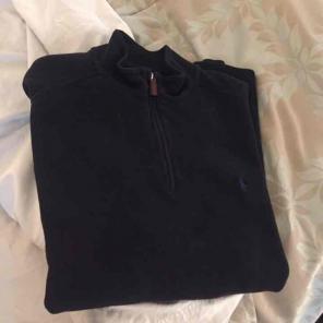 Men's polo half zip sweater