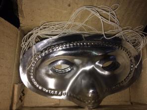 Silver Metallic Half Masks