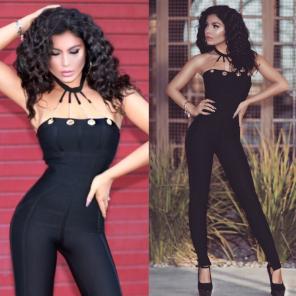 Bleu Luxury Boutique Chain Jumpsuit MED