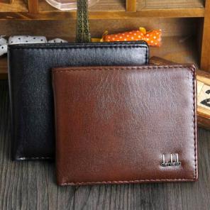 Mens Designer Leather Secure Zip Wallet