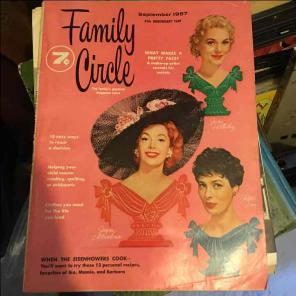 1957 vintage family circle magazine