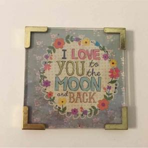 I love you to the moon and back magnet