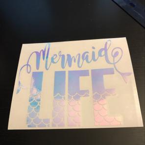 Mermaid Life Vinyl Decal