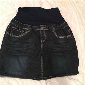 Denim Diva Maternity Skirt
