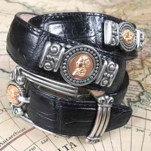 Vintage 90s Greco-Roman coin belt