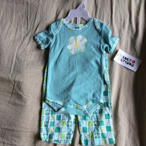 Little Flower Onesie With Pants