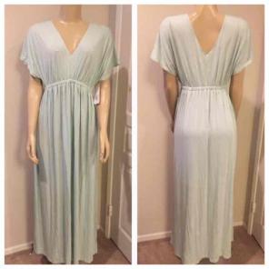 Liz Lange maternity glazed green dress M