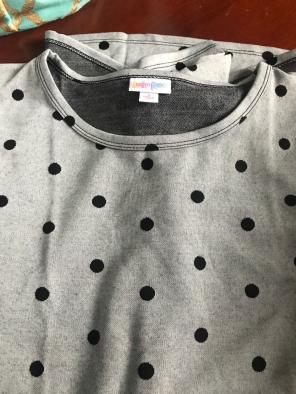 New Lularoe Polka Dot Irma Small