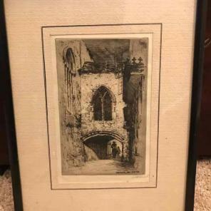 Framed Etching (Fine Art Guild Cert.)