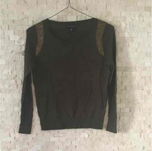 Banana Republic olive sequin sweater!