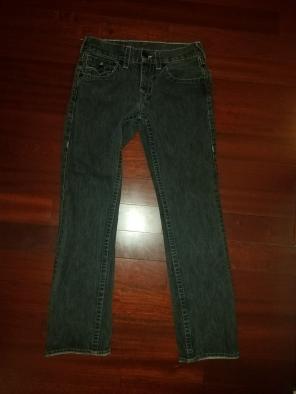 True Religion Grey Straight Pants