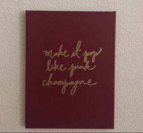 Make It Pop Like Pink Champagne Canvas
