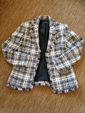 Black /white Suit Blazer Size 8