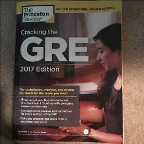 Cracking the GRE 2017 book brand new