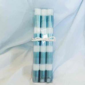Beautiful Blue and white candles