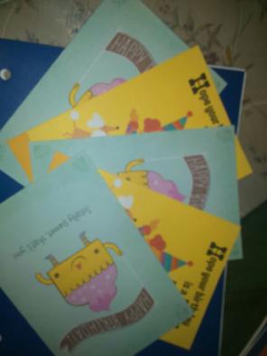 Lot of 5... Birthday Cards. Set #1