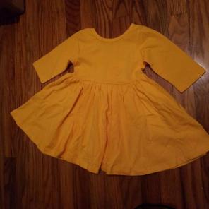 Mustard Twirly Dress