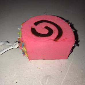 Pink Sprinkled Cake roll Scented Squishy