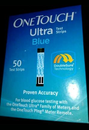 2 One touch ultra blue test strips 50