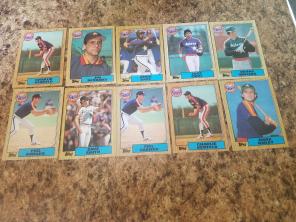 1987 topps Astros baseball cards