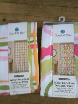 Comfort bay cloth shower curtain