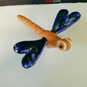 Ceramic dragonfly