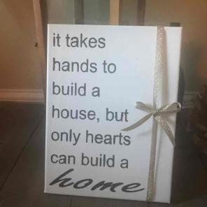 Hand painted canvas