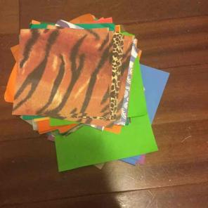 Assorted origami paper