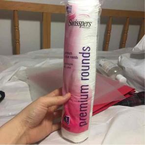 3 cotton pads, 100 each
