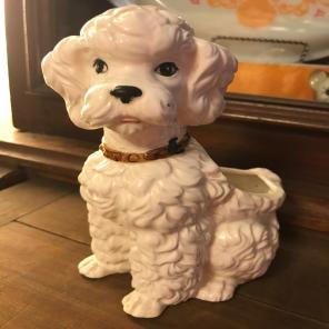 Vintage Poodle Planter