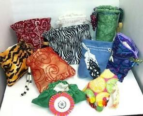 Handmade anything drawstring gift bags