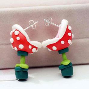 Super Mario Bros Piranha Plant Earrings
