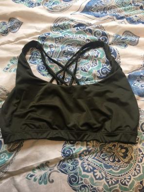 Green Victoria Sport Bra