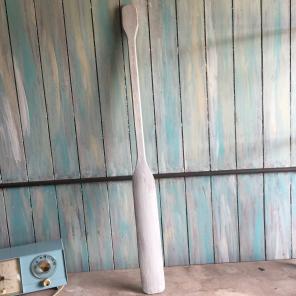 Beach Decor White Weathered Oar