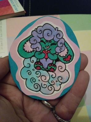 Mini Nom Plushie Badge
