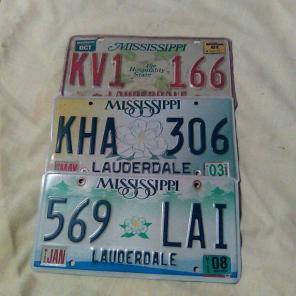 3 Collector's old license plates