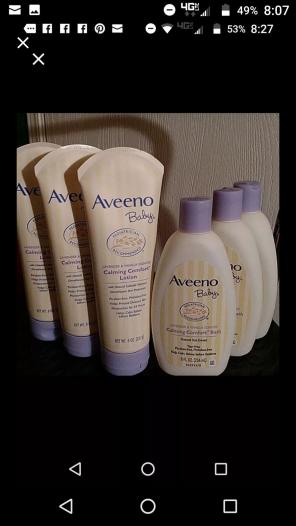 Bundle baby aveeno lotion and wash